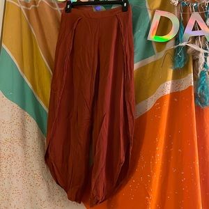 Small Burnt orange paper crane capris